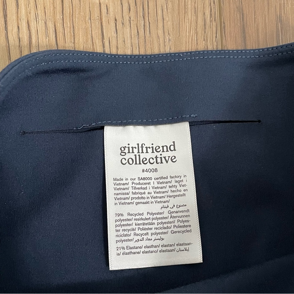 Girlfriend Collective‎ Navy Blue Leggings Women’s Size XS - Picture 3 of 9
